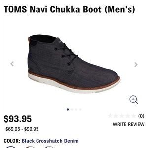TOMS Mens SZ 11 Chuka-  Used